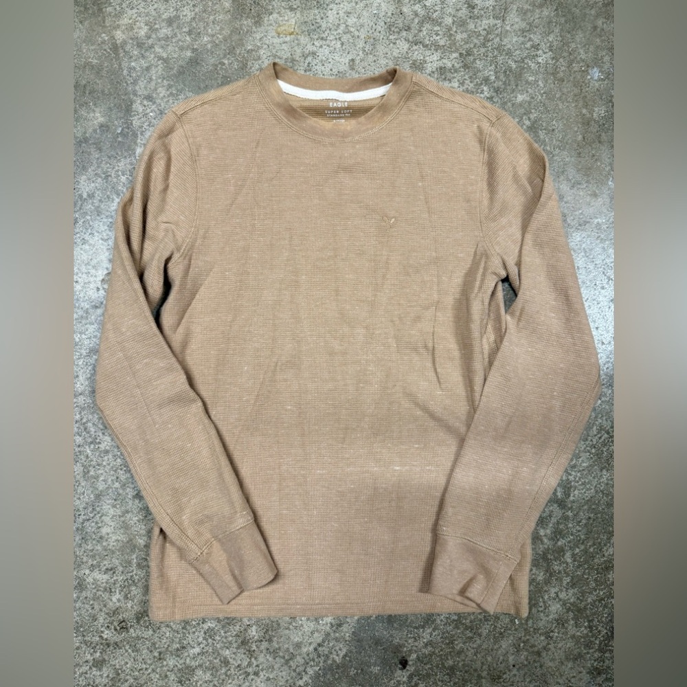 American Eagle Outfitters Shirt Mens Thermal Waffle Knit Size S